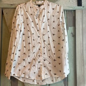 Victoria Beckham bumblebee button up